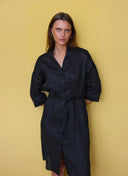 Dress | Linen | Lomitsy | Black linen