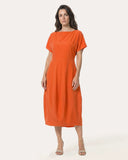 Kleid | Regular-Travelqualität | Deme | Burned Orange