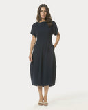 Kleid | Regular-Travelqualität | Deme | Black-Blue