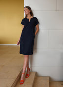 Jurk | Regular Travel | Okichi | Black-Blue