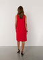 Dress | Crepe | Crody | Coral Red | Japan TKY