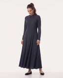 Kleid | Comfort-Travelqualität | Lujika | Black-Blue