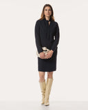 Kleid | Recycled Regular-Travelqualität | Nayomi | Black-Blue