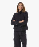 Jacket | Bonded Travel | Sanami | Black-Blue