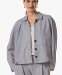 Jacke | Comfort Travel Qualität | Makoto Dessin | Grey Structure