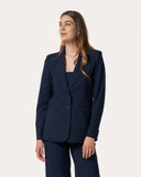 Blazer | Recycled Regular-Travelqualität | Goshiko | Black-Blue