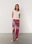 Pants | Regular Travel Print | Emica | Multicolored Stripe