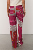 Pants | Regular Travel Print | Emica | Multicolored Stripe