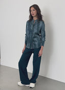 Bluse | Satin Viskose Elasthan | Wiya | Stardust Print