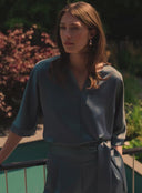 Top | Satin Polyester | Omika | Shark satin