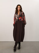 Skirt | Bonded Travel | Stefy | Dark Brown