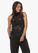 Top | Viscose Polyester | Wakaba Dessin | Black Dot