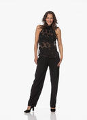 Top | Viscose Polyester | Wakaba Dessin | Black Dot